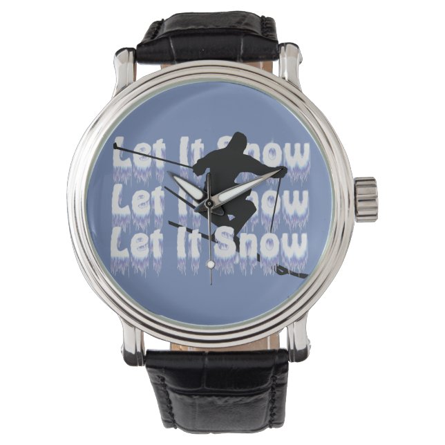 Montre Laisser Il Skier À Neige (devant)