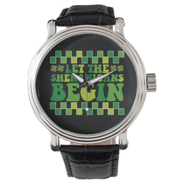 Montre Laissez Les Shenanigans Commencer Irish Super Retr (devant)
