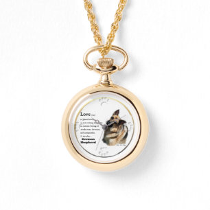 Montre L'amour est des cadeaux de berger allemand