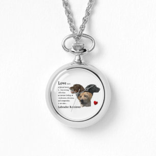 Montre L'amour est le Labrador Retriever Cadeaux