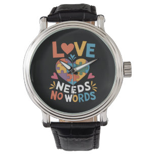 Montre L'amour n'a pas besoin de mots Sensibilisation à l