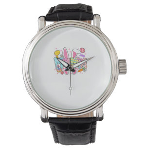 Montre Lapin de Pâques Maman Oreilles Coquette Nœud Lapin