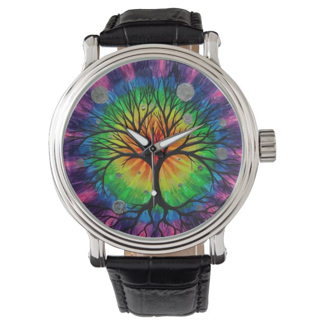 Montre L'arbre de vie et l'arc en ciel (devant)