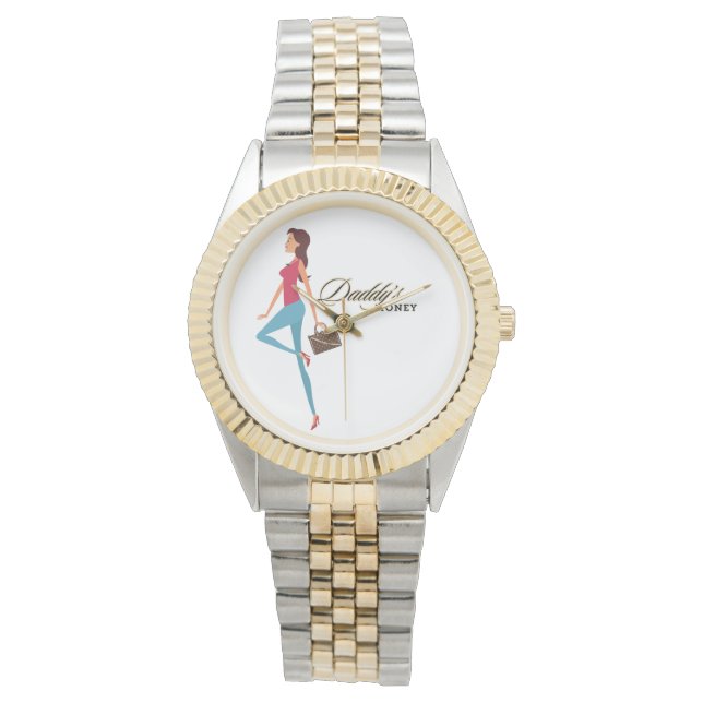 Montre L'argent de papa, mignonne & sassy adolescente fil (devant)