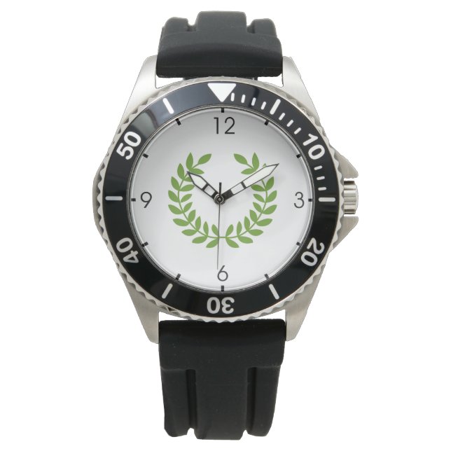 Montre Laurel Wreath (Symbole grec ancien) (devant)