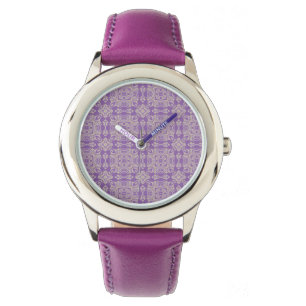Montre Lavender Faux dentelle Acier Inoxydable Violet