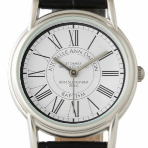 Montre Le baptême à l'église Regarder personnalisé
