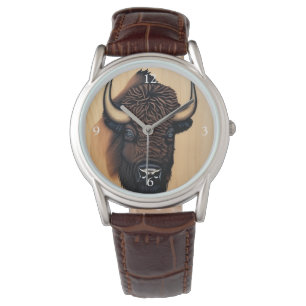Montre Le Bison Majestueux - Un Symbole De Pouvoir Et De