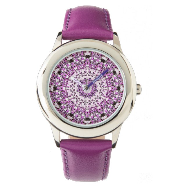 Montre Le cadran violet de la fille (devant)
