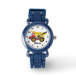 Montre Le camion à benne basculante de construction