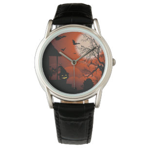 Montre Le cauchemar de la lune sanglante d'Halloween