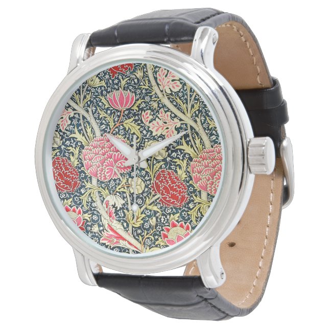 Montre Le célèbre motif Cray de William Morris (Incliné)