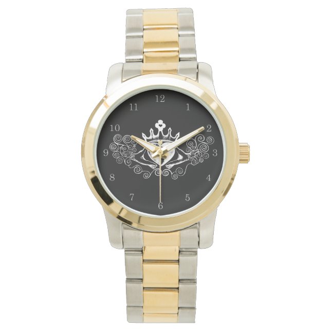 Montre Le Claddagh (blanc) (devant)