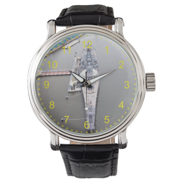 Montre Le cuirassé New Jersey d'en haut (devant)
