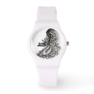 Montre Le dragon chinois à la toiture de tatouage