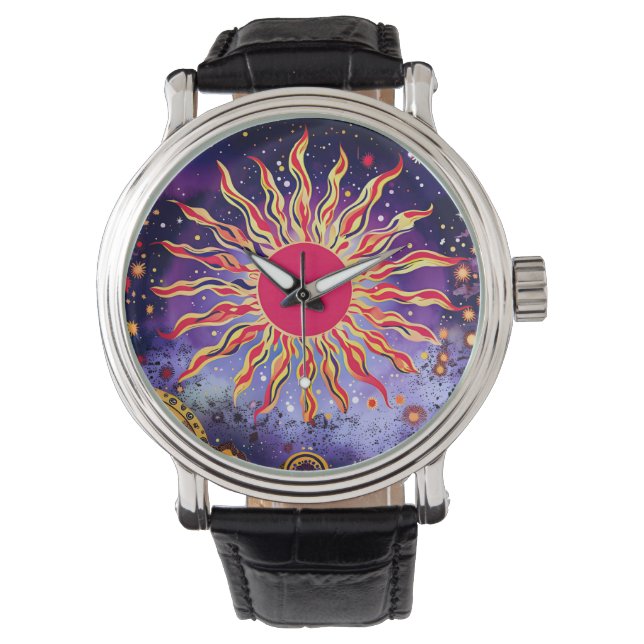 Montre "Le feu de la danse du Cosmos" Le Soleil (devant)