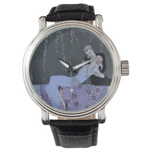 Montre Le feu, illustration pour des "fêtes Galantes" pa