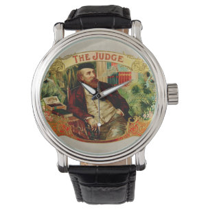 Montre Le juge Vintage Étiquette de boîte à cigares
