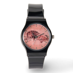 Montre LE LION DU CAP, ROUGE antique