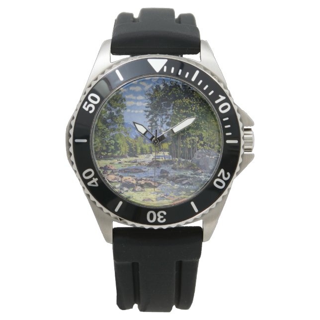 Montre Le Lutschina noir (par Ferdinand Hodler) (devant)