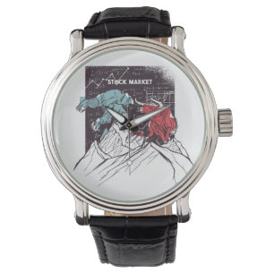 Montre Le marché Stock et le commerce des ours