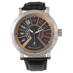 Montre Le Modèle Chadburn du vaisseau Steampunk
