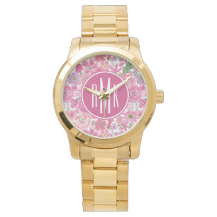Montre Le monogramme je dentelle le motif floral