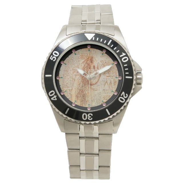 Montre Le Parchemin du Coeur et des Artères Bronchiques (devant)