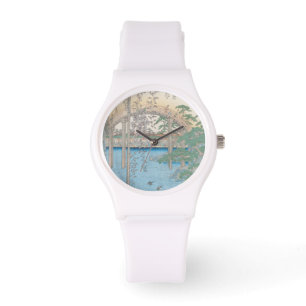 Montre Le pont avec des glycines ou Kameido Tenjin