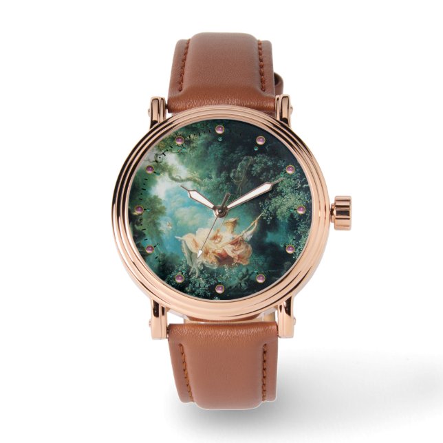 Montre LE rose vert SWING (Recto)