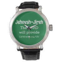 Le Seigneur Fournira La Bible Verse Vert Foncé
