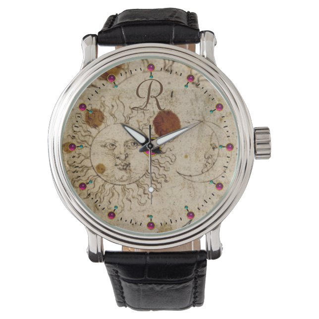 MONTRE LE SOLEIL ET LA LUNE, MONOGRAMME DU PARCHEMENT ANT (devant)