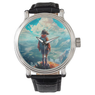 Montre Le sommet dans son âme   Anime Hiker Girl