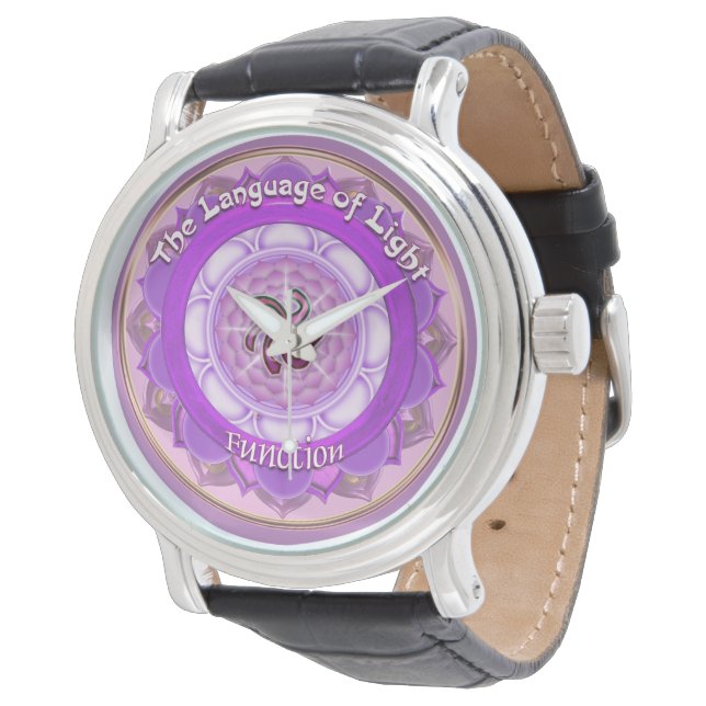 Montre Le symbole Crown Chakra de la Fonction (Incliné)