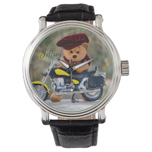 Montre Le Teddy    du Biker - avec votre nom -