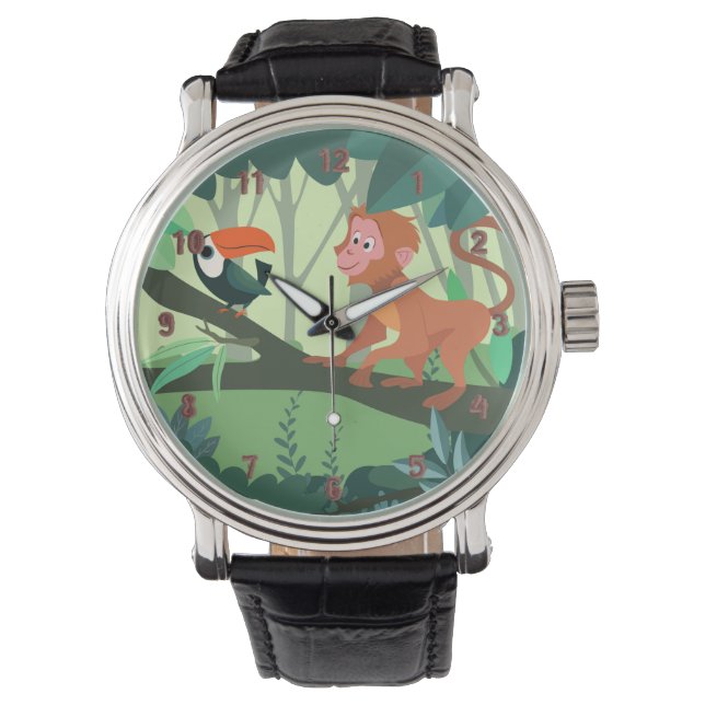 Montre Le thème de la jungle (devant)