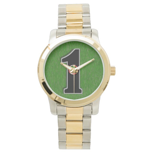 Montre Le trou de golf chanceux en un (devant)