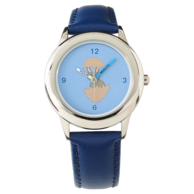 Montre L'éclosion de lapin de l'oeuf Regarder les enfants (devant)