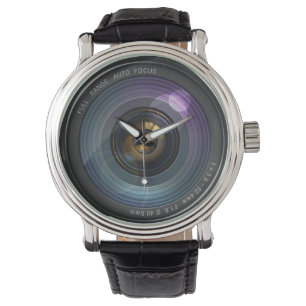 Montre Lentille de caméra amusante ronde