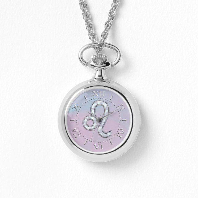 Montre Leo Sign Pastels Nacre Mère de Pearl Style Dial (Recto)