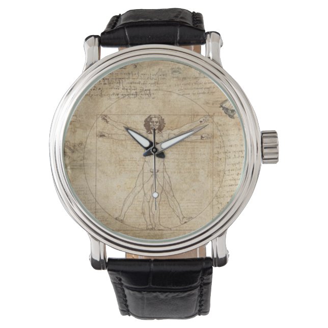 Montre Leonardo Da Vinci L'Homme Vitruvien (devant)