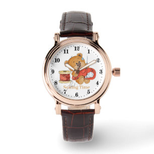 Montre Les amateurs de tricot adorent l'ours Attention