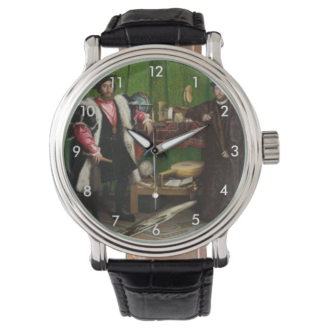 Montre Les Ambassadeurs, Holbein the Younger (devant)