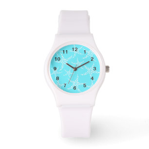Montre Les étoiles de mer modèlent dans la turquoise et