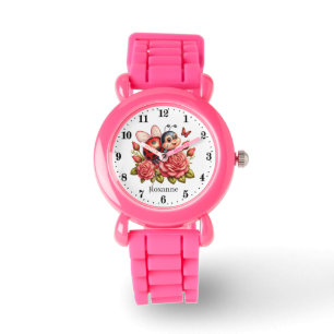 Montre Les filles mignonnes amateurs de coccinelle ajoute