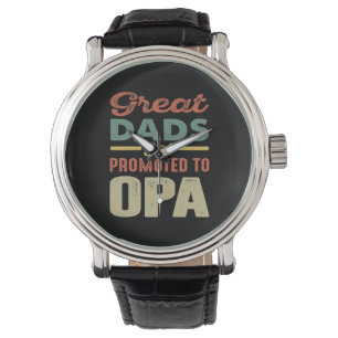 Montre Les Grands Pères Sont Promus Aux Cadeaux Opa Homme