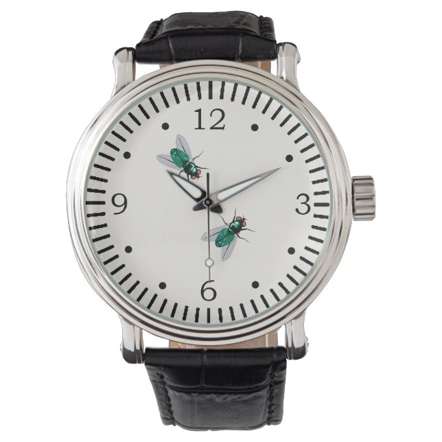 Montre Les mouches coincées dans la montre- Sac (devant)