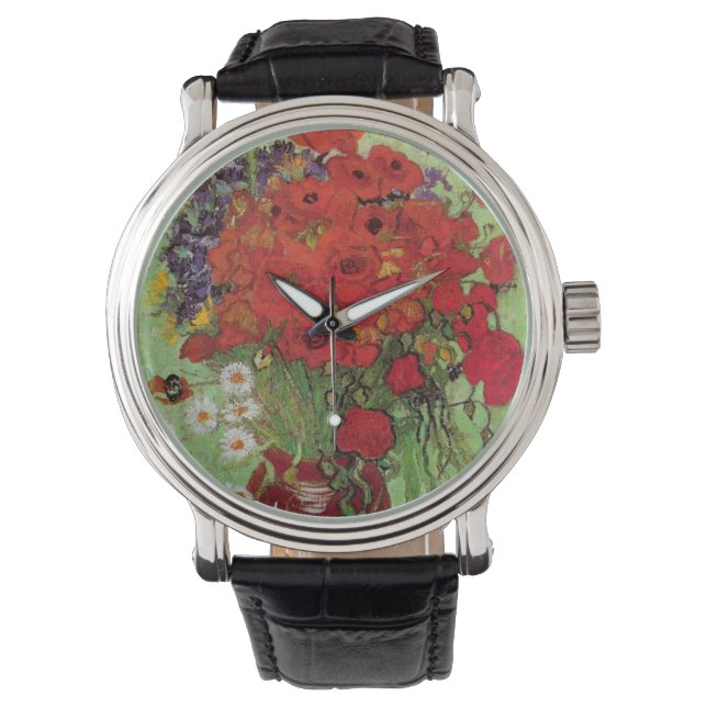 Montre Les pavots rouges et les marguerites de Vincent va (devant)