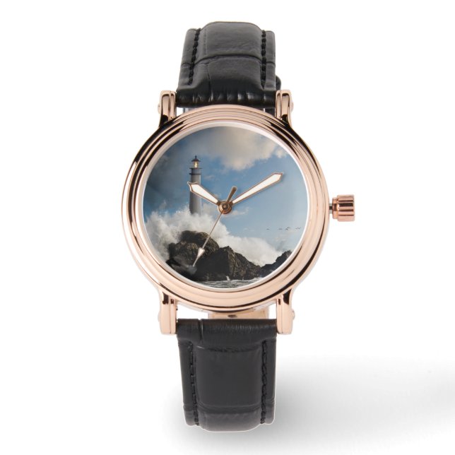Montre Les phares | Phare Avec Vagues De Crise (Recto)