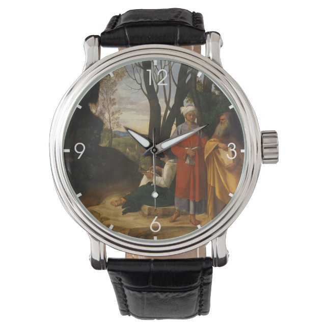 Montre Les trois philosophes (hommes sages) (par Giorgion (devant)